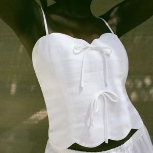 NWT Reformation Doppio Linen Top